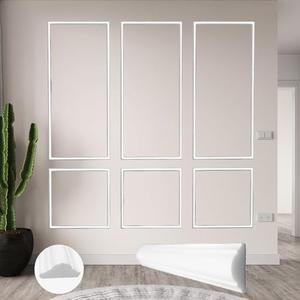Amazon.com: Peel and Stick Wall Molding Kit - 6 Frame Premade, Self Adhesive Ready-to-Assemble Wainscoting Panels, Pre-Cut Wall Panel Molding for Interior Wall Dcor Living Room, Bedroom Accent Wall : Tools & Home Improvement