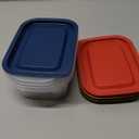 Food Storage Containers with Lids, BPA-Free Meal Prep Storage Box, Reusable, Stackable, with Lids and Steam Vent, Microwave & Dishwasher Safe, 13Oz/400ml, Set of 5