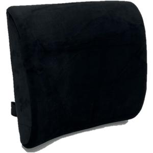 Bookishbunny Lumbar Back Cushion and Non Slip Seat Cushion (Black, Lumbar Cushion)