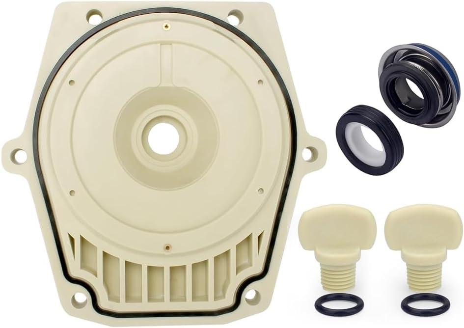 Pump Seal Plate 25357-300-000 074564 and Shaft Seal PS-1000 Compatible with Whisperflo and Intelliflo Pool Pumps V20-208 5074-18A with Seal Plate Gasket Vent Plug 071131-192115