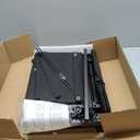 GYIIYUO 2 Drawer File Cabinet with 24'' Extended Desktop, Mobile Filing Cabinet, Rolling File Cabinet with Side Bag, Fabric Drawer, Fits A4/Letter Size, Printer Stand Home Office, Light Brown