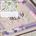 Mahjong Racks with Pushers 4PCS Set Majiang Tile Holder Acrylic Mahjong Racks Accessories and Gifts