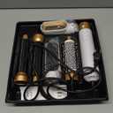 Hair Dryer Brush 5 in 1, Negative Ion Blow Dryer Brush Set, 110,000 RPM High - Speed Hot Air Brush Air Styler Curling Wrap Air Curler,Curling Iron Hair Styling Tools for Straight Curl Drying Smoothing (White)