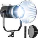 GVM 200W LED Video Light with Softbox, SD200D Photography Studio Lighting Kit with Bluetooth/DMX Control, 93000lux@0.5m 3200K-5600K Bi-Color Continuous Output Lighting for YouTube, Video, Filming