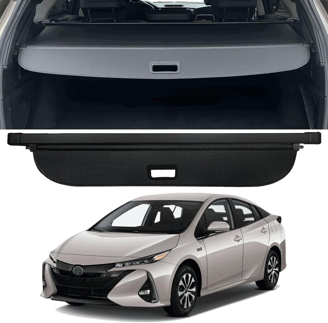 Retractable Trunk Cover Compatible with 2016-2022 Toyota Prius Cargo Cover Rear Trunk Security Cover Toyota Prius Accessories Privacy Screen Cover