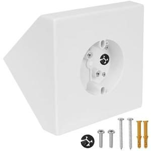 Ceiling Fan Mounting Bracket Kit,Ceiling Fan Angle Mount Box Fits FB900-1 Cathedral Ceiling Angles of 80° or Up, White (1)