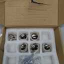 Khtumeware 10 Pack 1-1/4 Inch Polished Nickel Cabinet Knobs Solid Round Dresser Drawer Knobs Simple Cabinet Hardware for Cupboard Drawer Pulls