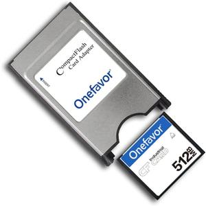 Compact Flash to PCMCIA Ata Adapter CF to PC Card Adapter PCMCIA Ata Adapter for Cf 2 Card (Come with 512MB CF Memory Card)