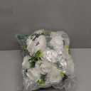 NUPTIO Pcs of 2 Fake Flower Ball Arrangement Bouquet, 15 Heads Plastic Roses with Base, Suitable for Our Store's Wedding Centerpiece Flower Rack for Parties Valentine's Day Home Décor