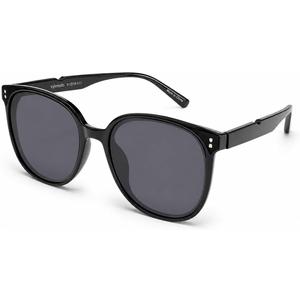 Oversized Square Polarized Sunglasses for Women Men, UV400 Lenses | UV400 polarized lenses and a classic square frame for driving, travel and comfortable daily wear