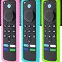 IRAINSUN(3 Pack) Firestick Remote Cover, DropProof, DustProof, Washable, Compatible with Most Models of Firestick 4k/ Max Voice Remote Case, FireTV Remote Skin