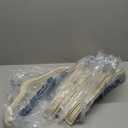 Cozymood Velvet Skirt Hangers - Pack of 24 - Velvet Hangers with Clips Ultra Thin Non Slip Velvet Pants Hangers Space Saving Clothes Hanger for Trouser, Skirts, Jeans, Dress (Beige)