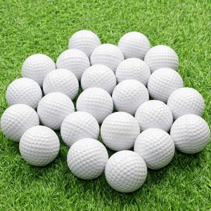 KOFULL Foam Golf Practice Balls, 24 Pack Realistic Feel and Limited Flight Training Balls for Indoor or Outdoor, White Soft Practice Golf Balls for Backyard