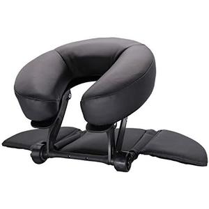 TRENDBOX Face Down Tabletop Massage Kit Adjustable Headrest Pillow Black