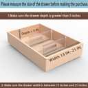 SPEREELER 4 Pack Adjustable Drawer Dividers for Clothes,5" High Expandable From 13-21" Clear Drawer Organizers, PC Plastic Separators for Dresser/Bedroom/Bathroom/Kitchen/Office Storage