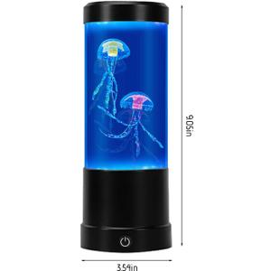 Led Jellyfish Lamp with 7 Color Changing Lights for Home Office Desk Decor - USB Cool Lights - Relaxation Gifts for Men & Women
