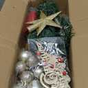 Mini Christmas Tree Small Christmas Tree with LED Lights Ornaments Tabletop Artificial Christmas Decorations Indoor Christmas Decor 24"/60cm