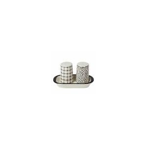 Tabletops Gallery Salt and Pepper Set- Dots/Grid