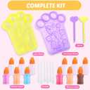 VMNlooking Make Your Own Mini Desserts Squishy Art Toys, 20 Silicone Squishy Making Kit for Kids with Cake Ice Cream Craft Kits, Art Activities for Girls Ages 6-12 Boys, Great Gifts for Girls