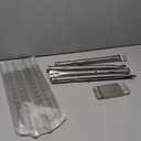 Grill Replacement Parts for Kenmore 415.23667310, Char broil 463439915, 463322613 Gas Grill Models, 14.75" Grill Heat Plates, Burner Tubes and Adjustable Crossover Tube, 4 Pack, Stainless Steel