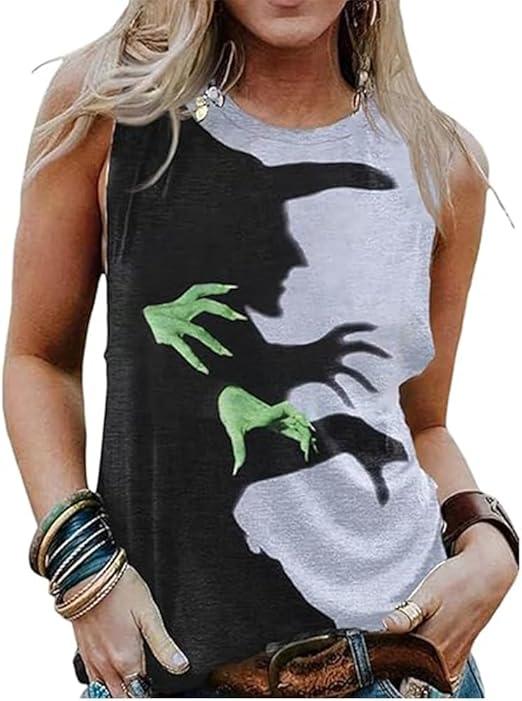 Halloween Witch Shadow Print Casual Tee Witch Shirt Witch Shadow Shirt Salem Shirt Women
XXL