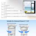 Portable Ac Window Vent Kit - Adjustable Window Seal Panel for 5.1"/5.9" Exhaust Hose, Portable Air Conditioner Window Kit, Fits Sliding Windows/Door(Not Include Hose)