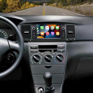7" Car Stereo Radio for Toyota Corolla 2000-2001-2002-2003-2004-2005-2006 with Wireless Carplay Android Auto Car Radio Audio Receiver GPS Navigation Camera Mirror Link SWC 4+64G