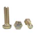Chenango Supply 3/8-16 x 1-1/4" Grade 8 Hex Head Bolts  Alloy Steel, Yellow Chromate Zinc, High-Strength Hex Head Cap Screws, 25 Pieces
