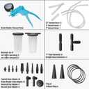 DURATECH 2 in 1 Brake Bleeder Kit, Brake Fluid Bleeder Kit with Handheld Vacuum Pump, for Automotive, Organized in Portable Case