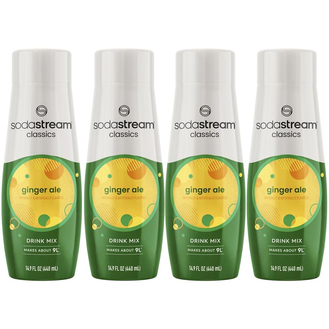 SodaStream Ginger Ale, 440ml 4-Pack (EXP 12/24/26)