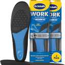 Dr. Scholl's Work Insoles (Pack) // All-Day Shock Absorption and Reinforced Arch Support That Fits in Work Boots and More (for Men's 8-14, for Women's 6-10) 1 Pair (Pack of 2) 2 Count