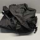 ULTCOVER 600D Tough Canvas Heavy Duty Rectangular Patio Table and Chair Cover - Waterproof Outdoor General Purpose Furniture Covers 76Lx54Wx28H inch, Black