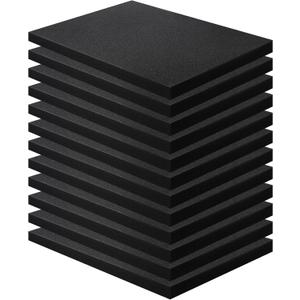 12 Pcs Polyurethane Foam Sheets 16 x 12 x 1 Inch Tool Box Polyurethane Pads Cuttable Foam Inserts for Cases Packing Pads for Toolbox Camera Storage and Crafts
