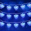 Tifeson Hanukkah Lights Decorations, 10Ft 20 LED Chanukah Menorah String Light with Timer Battery Operated for Hanukkah Jewish Indoor Party Home Decor