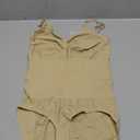BRABIC Womens' Seamless Sleeveless V-Neck Bodysuit Shapewear Tummy Control (3X-Large/4X-Large, Beige Brief)