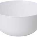 Trendables Premium Trend White Plastic Bowls, Disposable Food Grade Plastic Bowls - 40 Pack (24 oz. (Bowl))