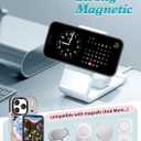 Toycamp for iPhone 17 Pro Max Case - Compatible with Magsafe Credit Card Holder Wallet Magnetic Cute Women Teen Girls Kawaii Girly Unique Flower Floral Design Phone Cover for Apple 17 Promax