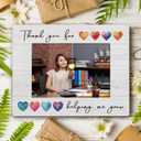 Thank You Gifts 4x6 Picture Frame, Thank You for Being Helping Me Grow Photo Frame, Appreciation Gifts for Parents Mentor Teacher, Teacher Wooden Photo Picture Frames