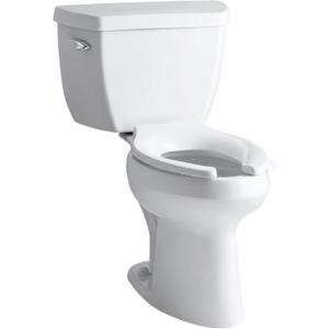Kohler 3493-0 Highline Classic Comfort Height Two-Piece Elongated Chair Height 1.6 GPF Toilet, White