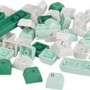 XDA PBT Key Cap, 139keys Dye Sublimation Forest Green Custome Key Cap Set for Cherry/Gatron MX switches 60 Percent/68/61 Gaming Mechanical Keyboard (Forest Green)