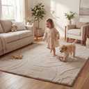 1.3" Thick Baby Play Mat 59x79 Plush Foam Mats for Baby (Brown)