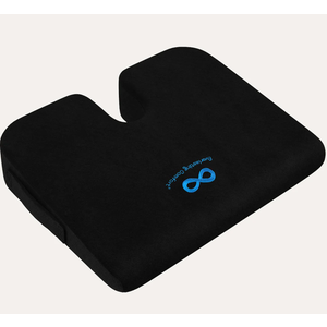 Everlasting Comfort Car Seat Cushion for Driving - Wedge Car Cushion for Office, Travel, Gaming Chair Memory Foam Driver Booster for Short People, Non-Slip, Washable Cover, Back & Sciatica Relief