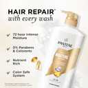 Pantene Conditioner, Daily Moisture Renewal - Pro-V Nutrients for Dry, Color-Treated, Straight to Curly Hair, 72-Hour Hydration & Softness, 25.1 Oz Each, 1Pack + Miracle Rescue Shot (0.5 Oz)