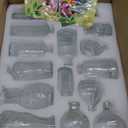 Glass Bud Vases in Bulk Set of 30 Pcs,Small Glass Vases for Flowers as Wedding Centerpieces for Tables,Clear Flower Vases Suitble for Wedding Decorations,Christmas Home Decor (Clear, 30 pcs)