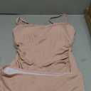 Eomenie Women's Swimsuit Tankini Tummy Control Bathing Suits Two Piece Full Coverage Slim Swim Suits with High Waisted Bottom (Large, Pink-ribbed)