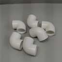 1" 10 Pcs 90 Degree Elbow Pipe Fittings (Socket x Socket), Heavy Duty 2 Way Right Angle Pipe Fitting for DIY Creations, Schedule 40 PVC Coupling Adapter.