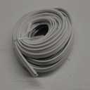 Motoforti Universal Car Door Edge Protective Sealing Strip U-Type Door Scratch Protection Guard, 49.21ft 15m, Anti-scratch Collision, Rubber, White