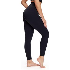 NANJI High Waisted Leggings for Women - Buttery Soft Yoga Pants, Squat Proof Stretch Workout Running Casual Leggings (Black, XL)