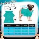 Huhumy Dog Doctor Costume Cat Surgeon Nurse Costumes Pet Doctor Clothes with Stethoscope Puppy Cosplay Party Apparel Outfits for Dogs Cats Dress Up Holiday Uniform Cosplay Halloween(Green, M)