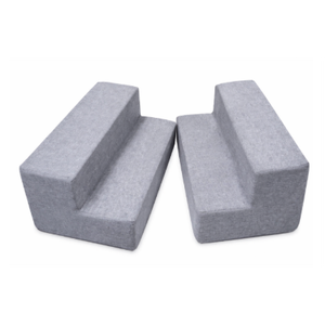 2 Pcs Best Pet Supplies Dog Stairs & Steps - Foam Steps for Small Dogs & Cats, Non-Slip Indoor Balanced Pet Step Support, Dog Ramp, No Assembly, Size 24x16x6&12" 